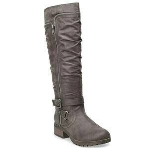 SO Stonecrop GRAY Knee-High Boots - Size 7.5